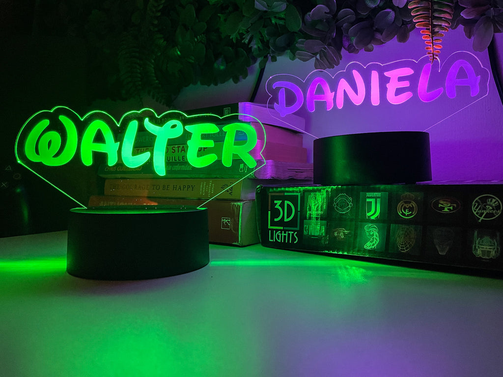 PERSONALISED NAME SIGN 3D NIGHT LIGHT