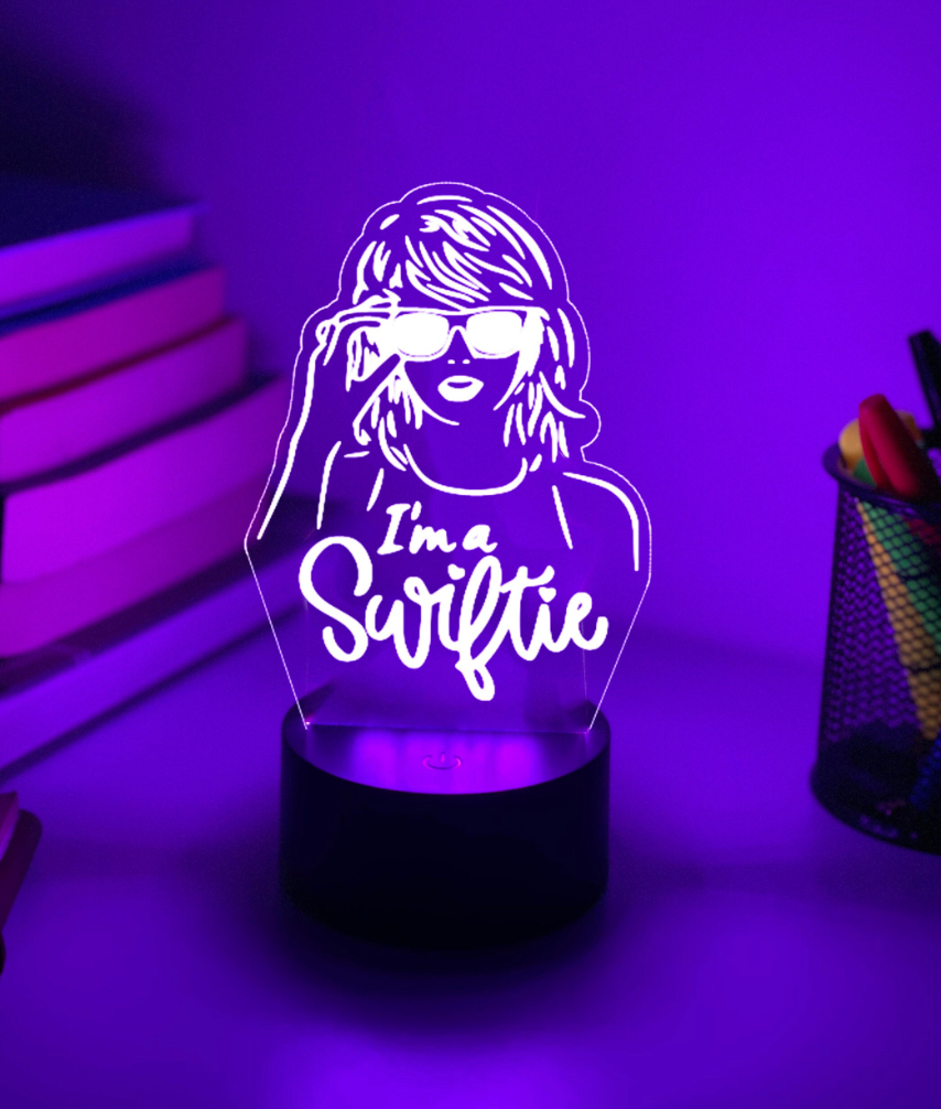 PERSONALISED TAYLOR SWIFT | SWIFTIE 3D NIGHT LIGHT | LAMP GIFT