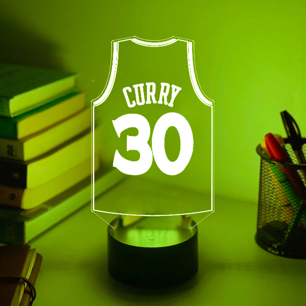 STEPHEN CURRY 30 JERSEY NBA 3D NIGHT LIGHT