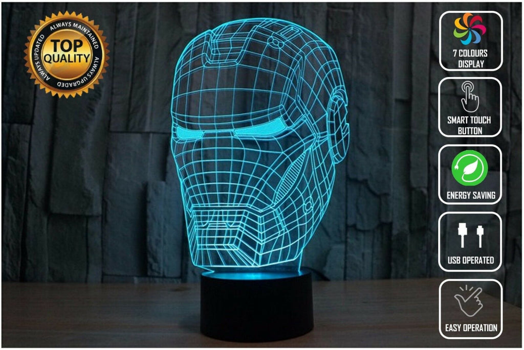 IRON MAN AVENGERS MARVEL 3D NIGHT LIGHT - Eyes Of The World