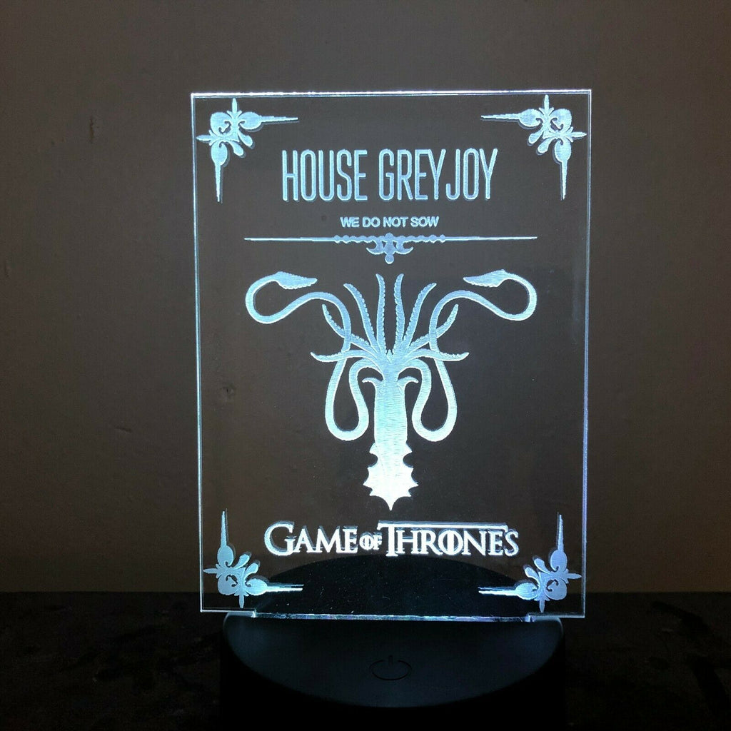 HOUSE GREY JOY GAME OF THRONES 3D Acrylic LED 7 Colour Night Light Table Lamp - Eyes Of The World