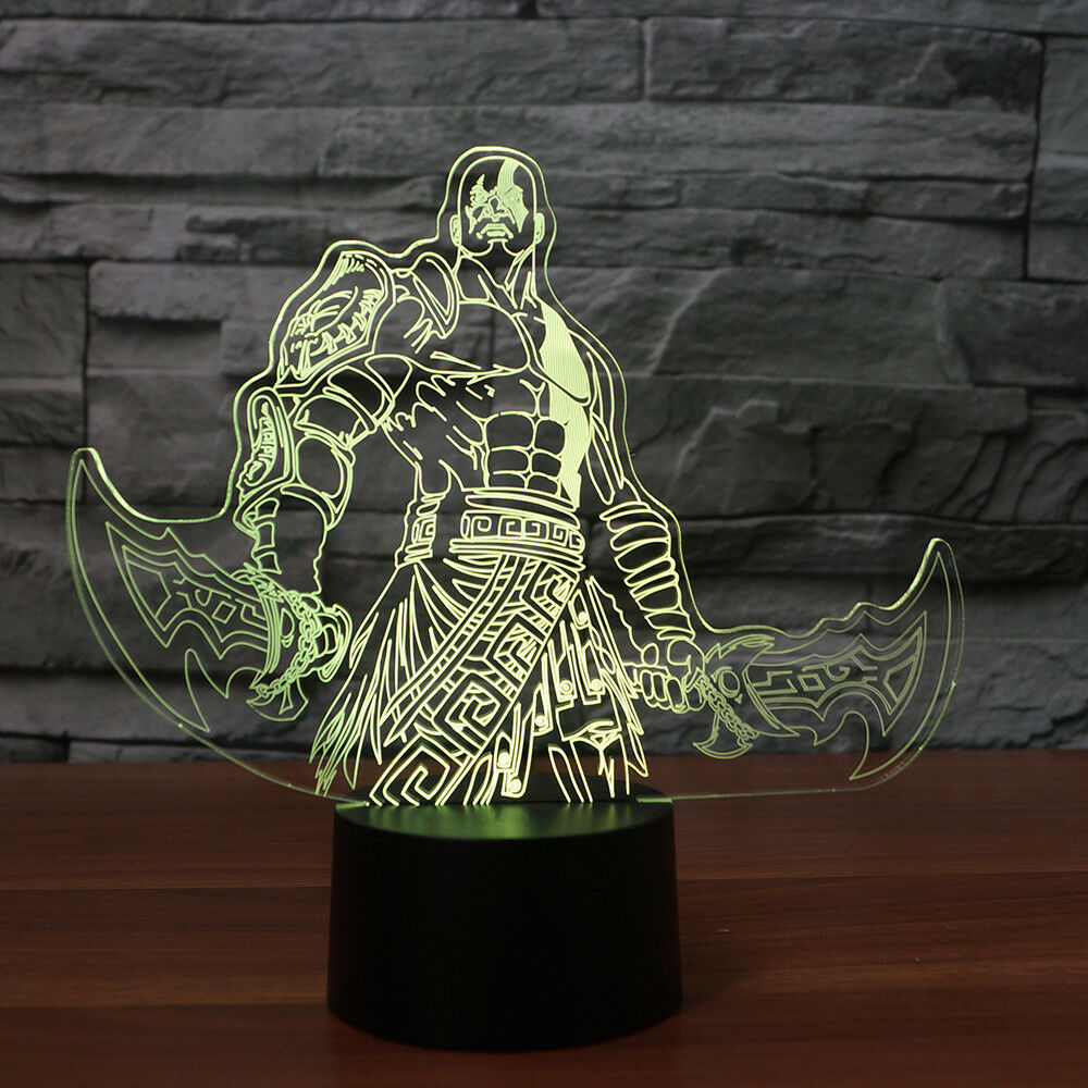 KRATOS GOD OF WAR GHOST OF SPARTA 3D NIGHT LIGHT – Eyes Of The World