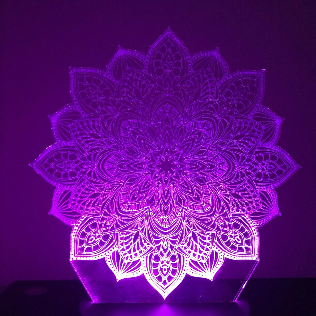 Mandala Chakra Spiritual Gift 3D NIGHT LIGHT - Eyes Of The World