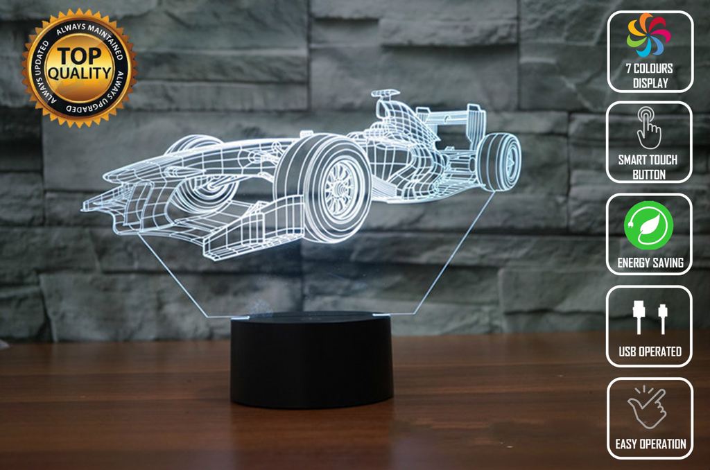FORMULA F1 RACING 3D NIGHT LIGHT - Eyes Of The World