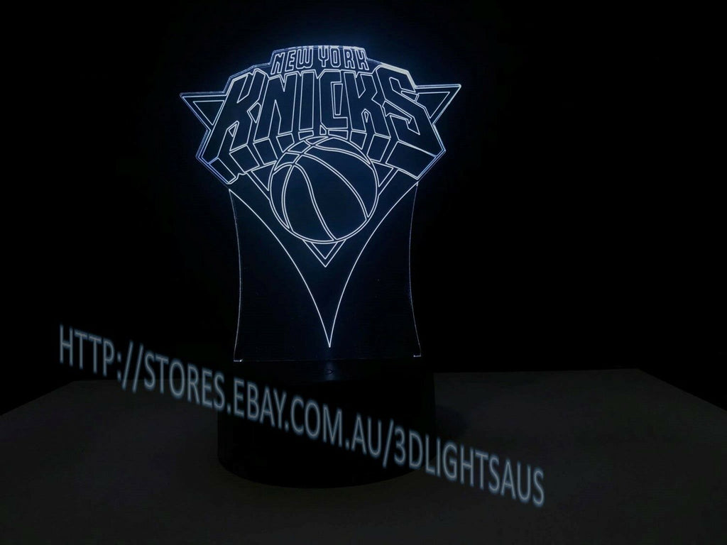 NEW YORK KNICKS 3D Acrylic LED 7 Colour Night Light Touch Table Desk Lamp - Eyes Of The World
