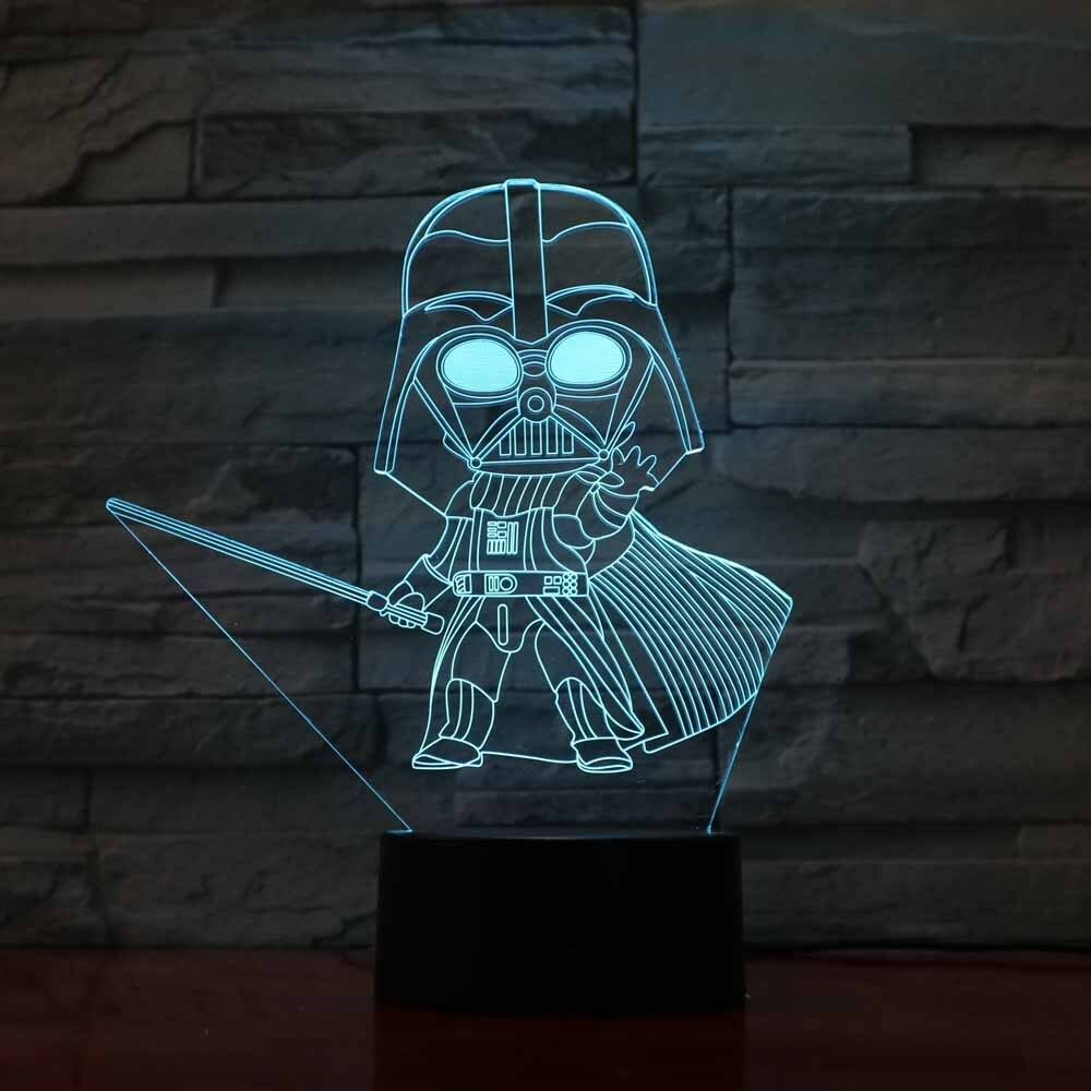Darth vader 3d light hotsell