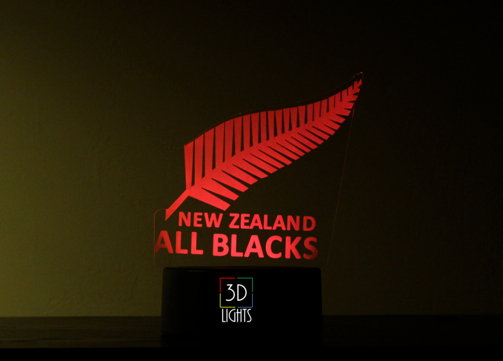 New Zealand All Blacks 3D NIGHT LIGHT - Eyes Of The World