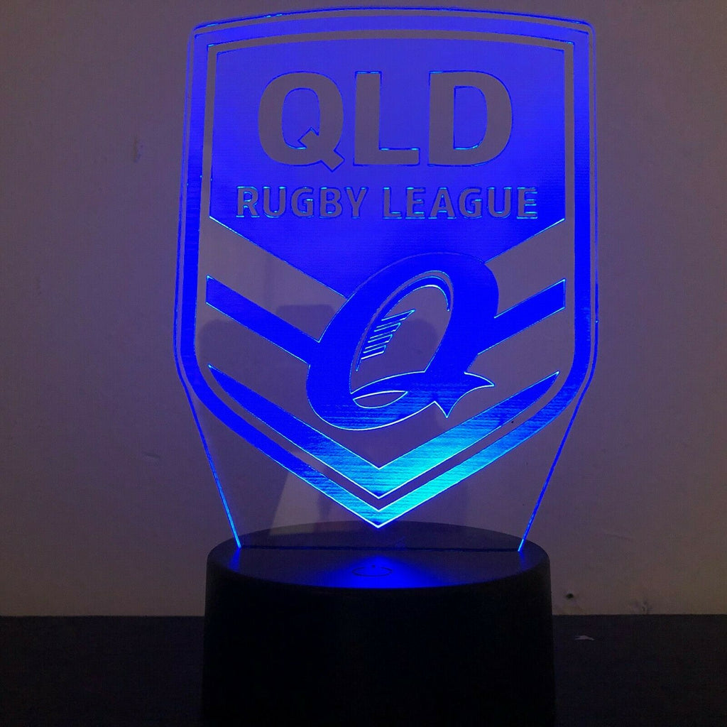 QLD MAROONS STATE OF ORIGIN NRL 3D NIGHT LIGHT – Eyes Of The World