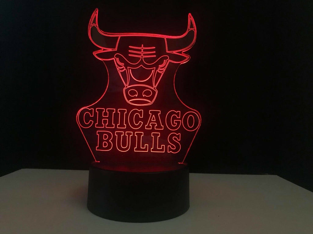 CHICAGO BULLS BASKETBALL 3D NIGHT LIGHT - Eyes Of The World