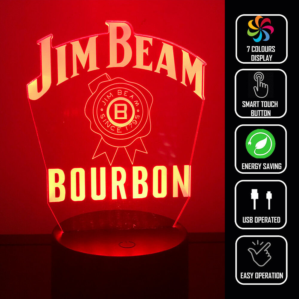 JIM BEAM BOURBON 3D NIGHT LIGHT - Eyes Of The World
