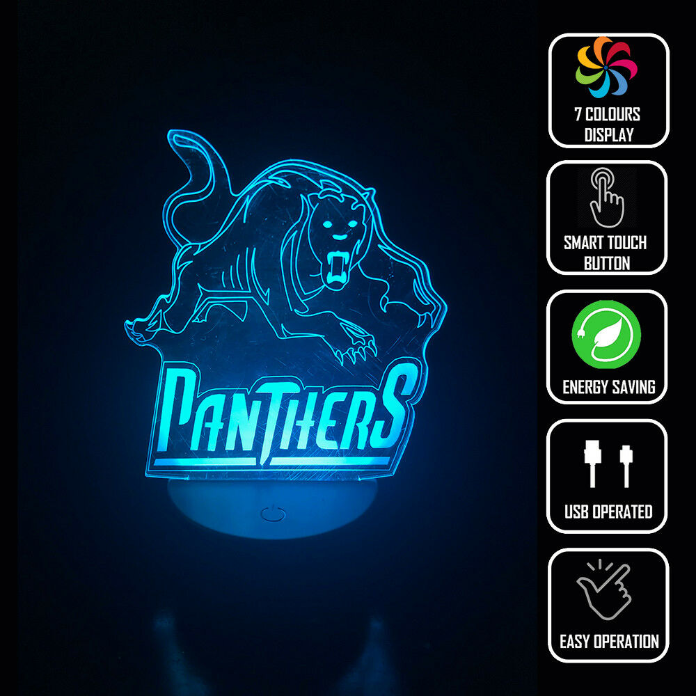 PENRITH PANTHERS FOOTBALL NRL 3D NIGHT LIGHT - Eyes Of The World