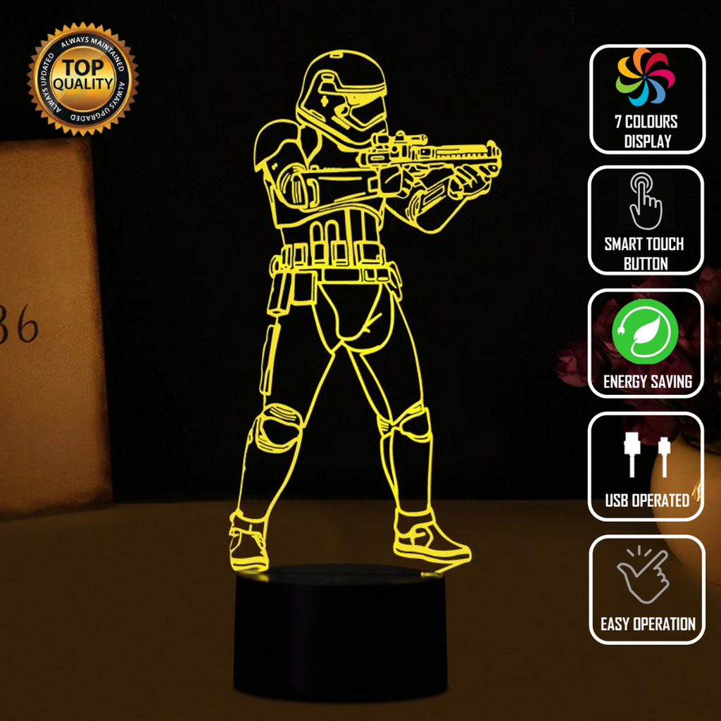 STORMTROOPER STAR WARS 3D NIGHT LIGHT - Eyes Of The World