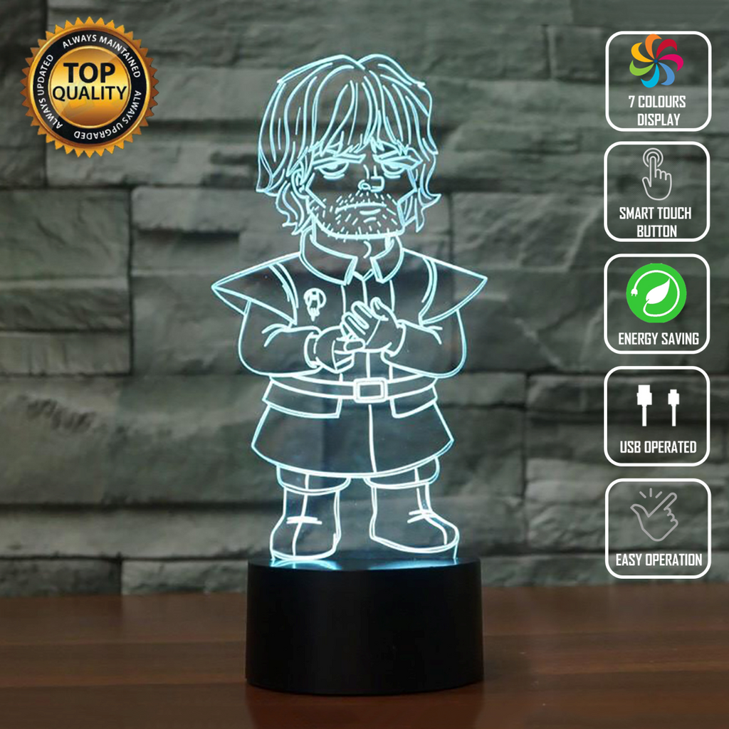 GAME OF THRONES LANNISTER 3D Acrylic LED 7 Colour Night Light Touch Lamp Gift - Eyes Of The World