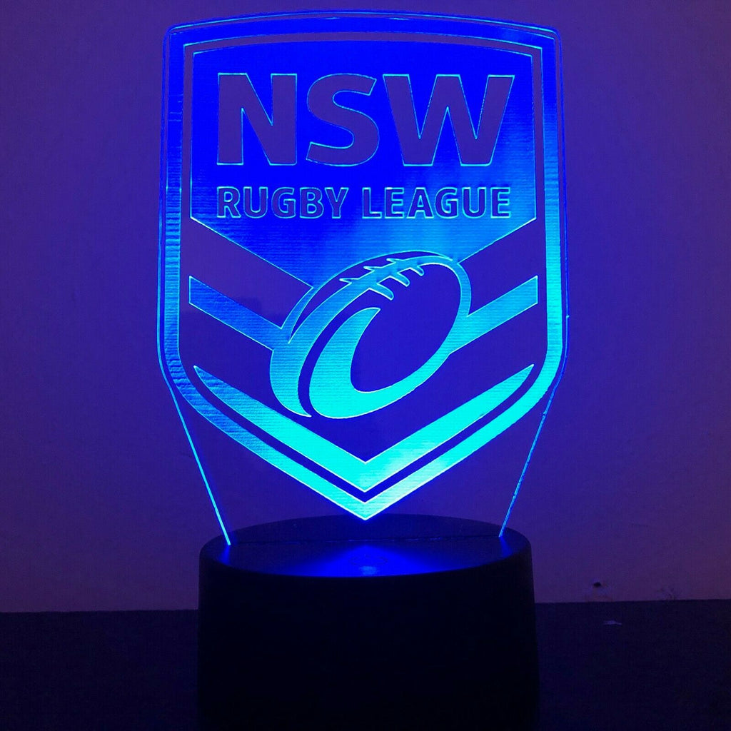 NSW BLUES STATE OF ORIGIN NRL 3D NIGHT LIGHT - Eyes Of The World