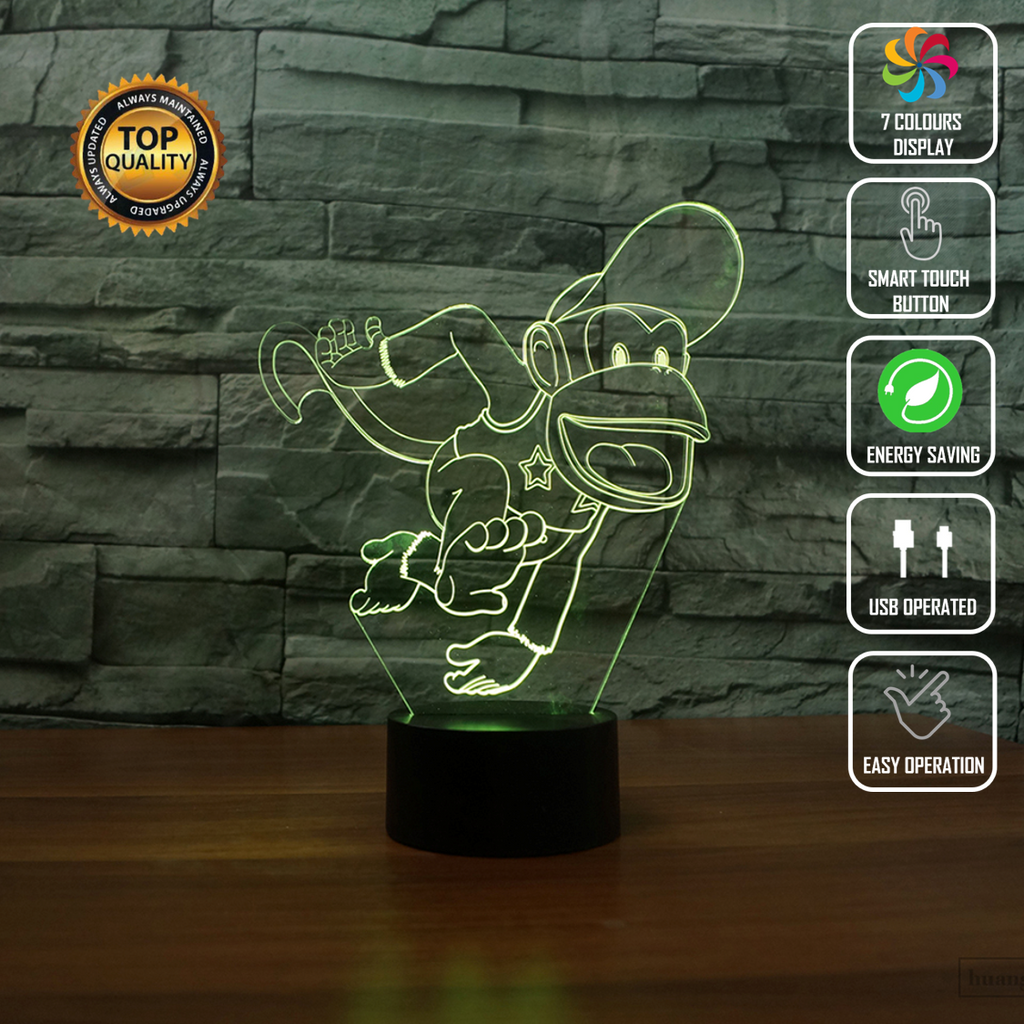 DIDDY DONK KONG 3D NIGHT LIGHT - Eyes Of The World