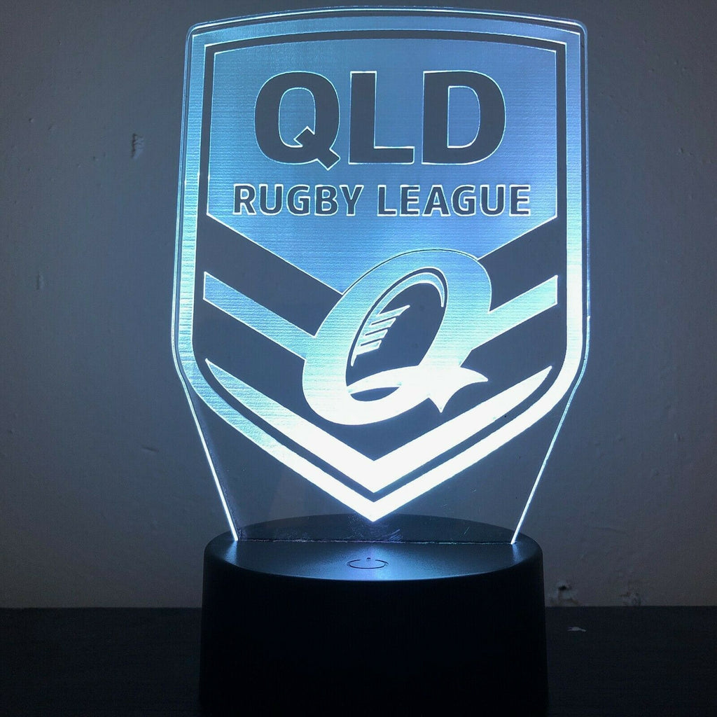 QLD MAROONS STATE OF ORIGIN NRL 3D NIGHT LIGHT – Eyes Of The World