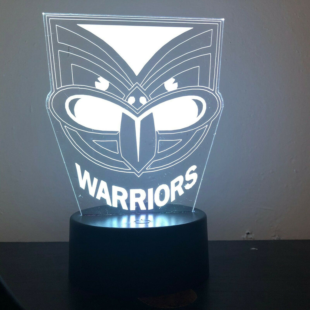 NZ WARRIORS NRL FOOTBALL 3D NIGHT LIGHT - Eyes Of The World