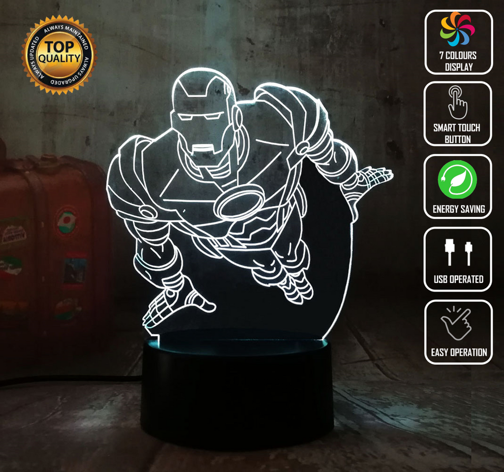 IRON MAN MARVEL AVENGERS 3D NIGHT LIGHT - Eyes Of The World