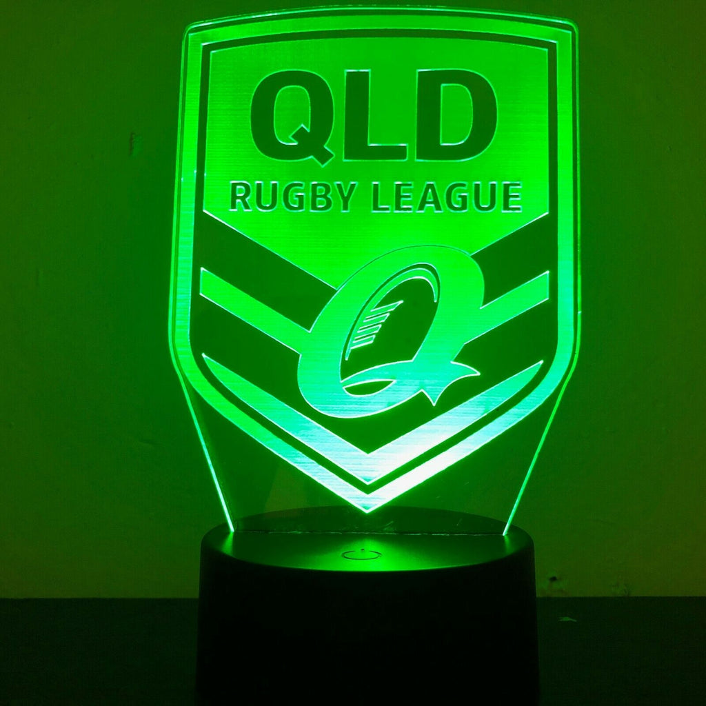 QLD MAROONS STATE OF ORIGIN NRL 3D NIGHT LIGHT – Eyes Of The World