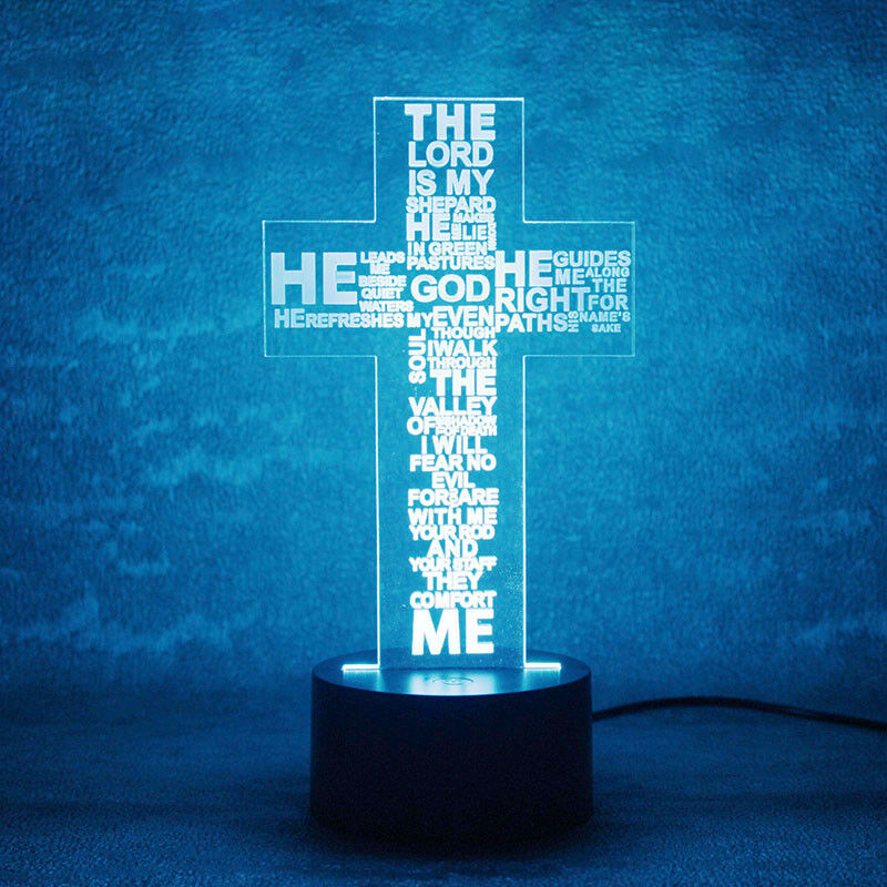 CRUCIFIX HOLY CROSS 3D NIGHT LIGHT - Eyes Of The World