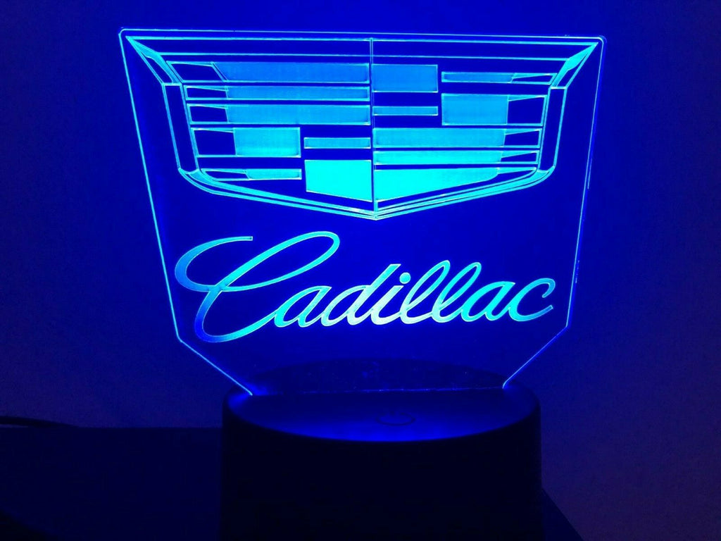 Cadillac Caddy Car Gift 3D Acrylic LED 7 Colour Night Light Touch Lamp - Eyes Of The World