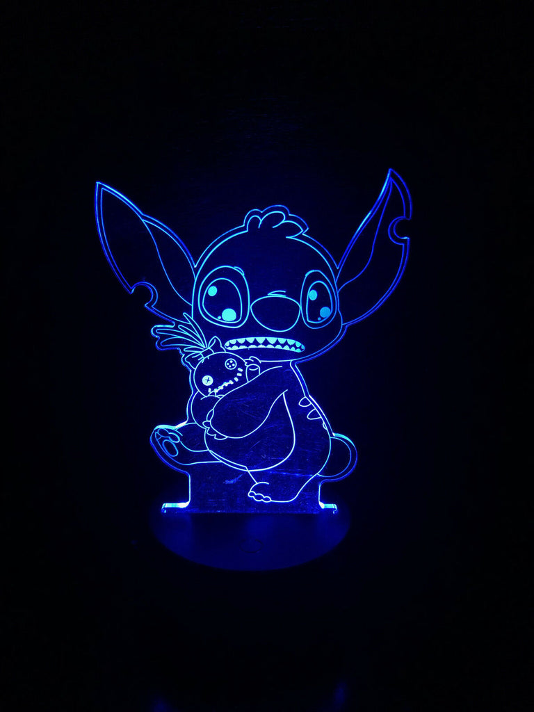 Personalised Stitch 3D Night Light Gift for Kids Personalised Gift