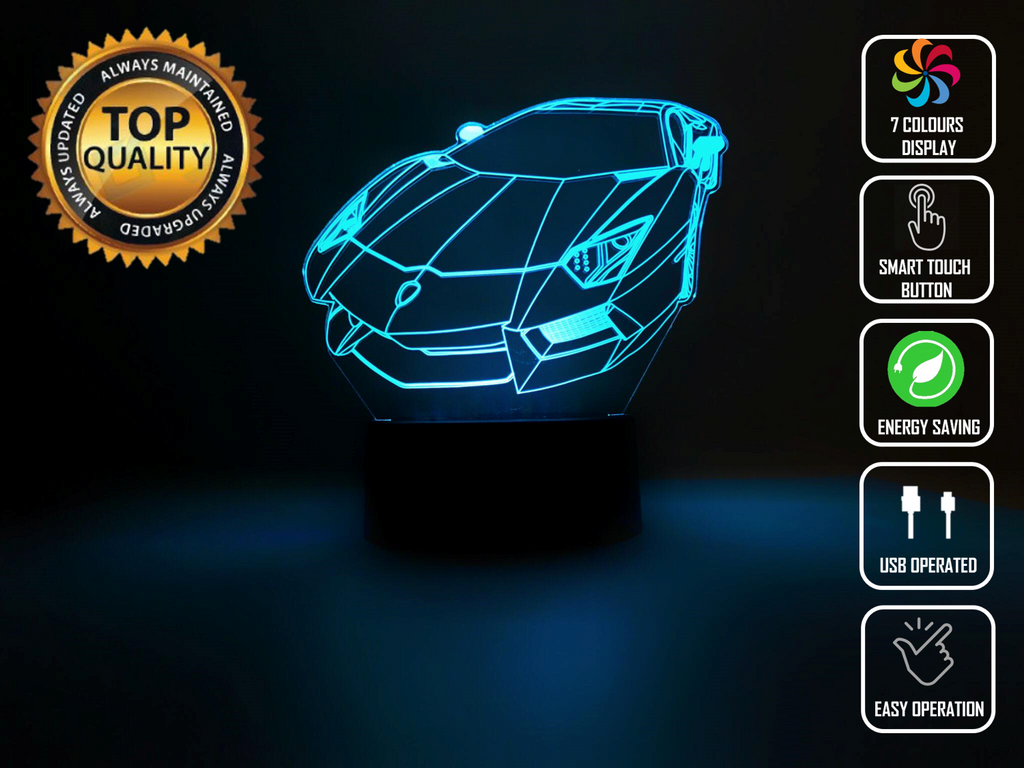LAMBORGHINI CAR 3D NIGHT LIGHT - Eyes Of The World