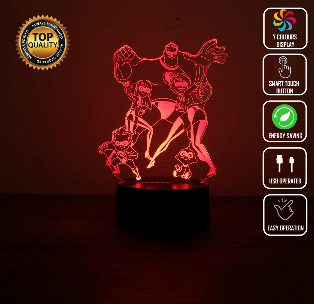 THE INCREDIBLES 3D NIGHT LIGHT - Eyes Of The World