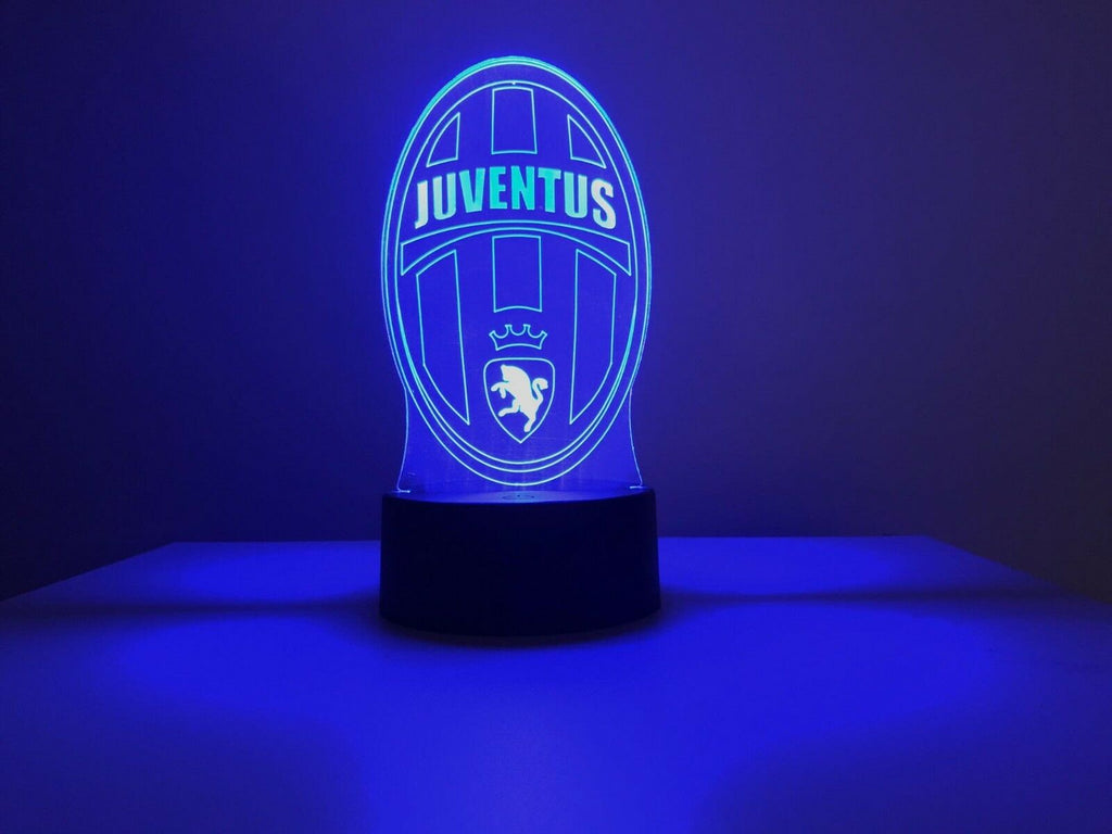Lampe 3D Football : JUVENTUS sur ballon de foot