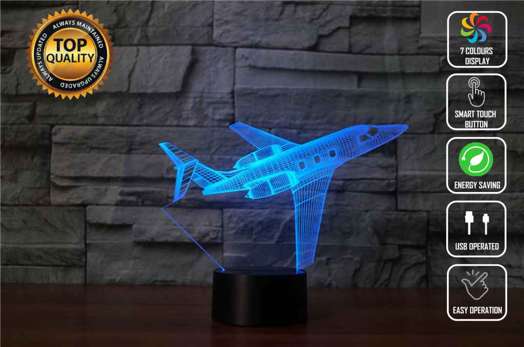 Leer Jet Luxury 3D NIGHT LIGHT - Eyes Of The World