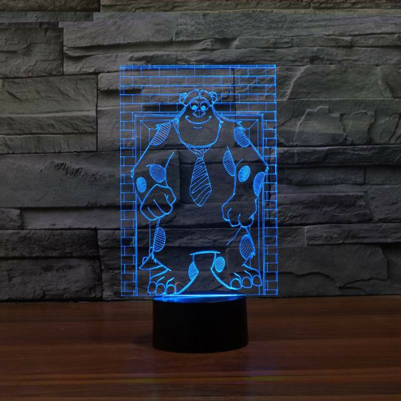 MONSTER SA SULLEY MOVIE 3D NIGHT LIGHT - Eyes Of The World