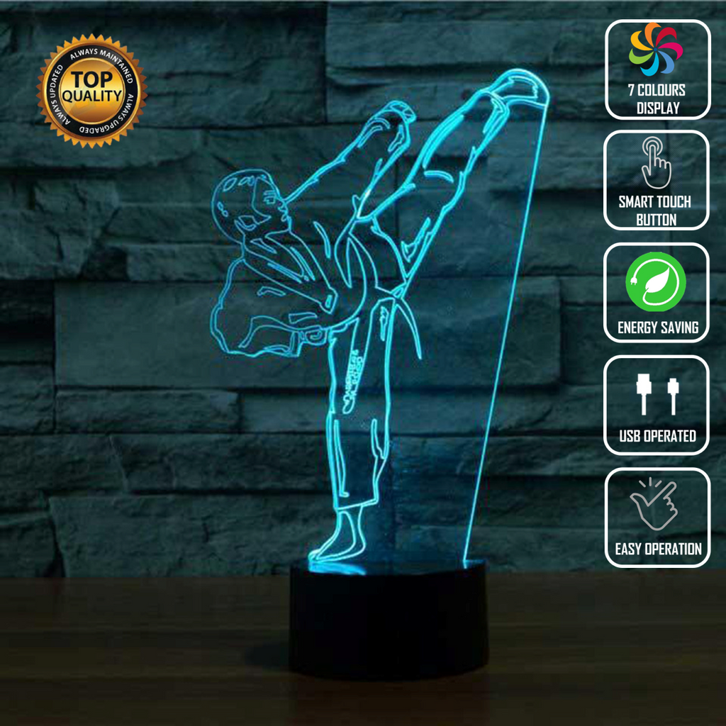 KUNG FU TAEKWONDO FIGHT 3D NIGHT LIGHT - Eyes Of The World
