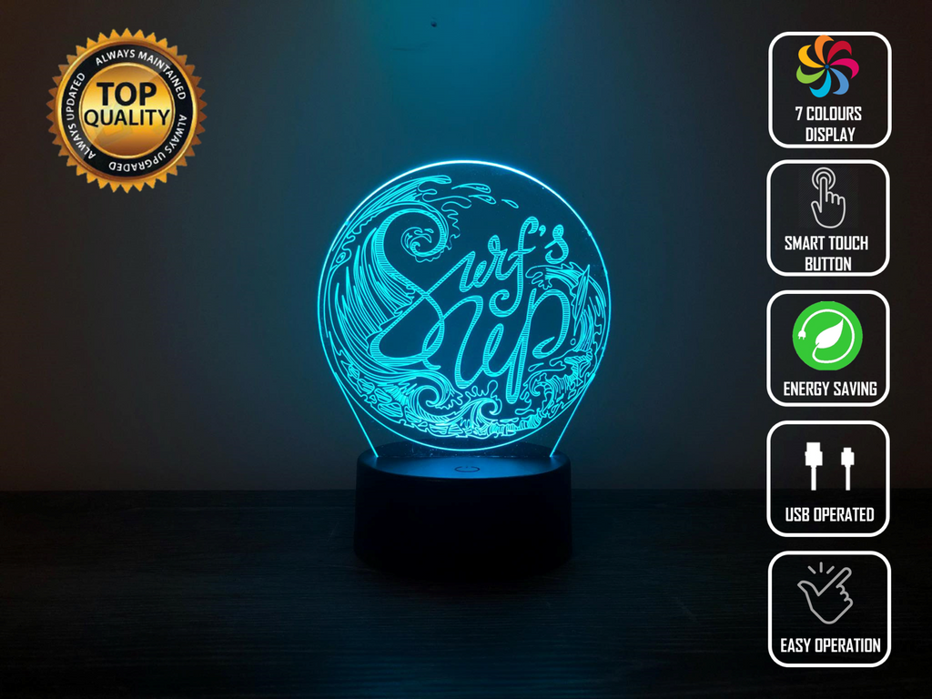 SURF IS UP 3D NIGHT LIGHT - Eyes Of The World