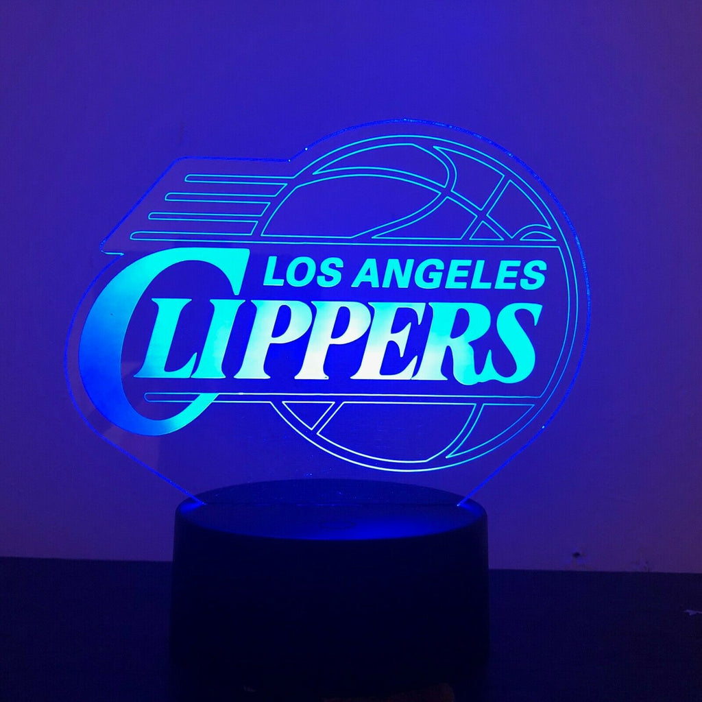 LA CLIPPERS NBA BASKETBALL 3D NIGHT LIGHT - Eyes Of The World