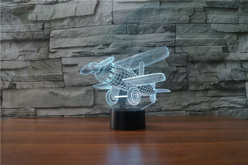 AIRPLANE AIRCRAFT TOY 3D NIGHT LIGHT - Eyes Of The World