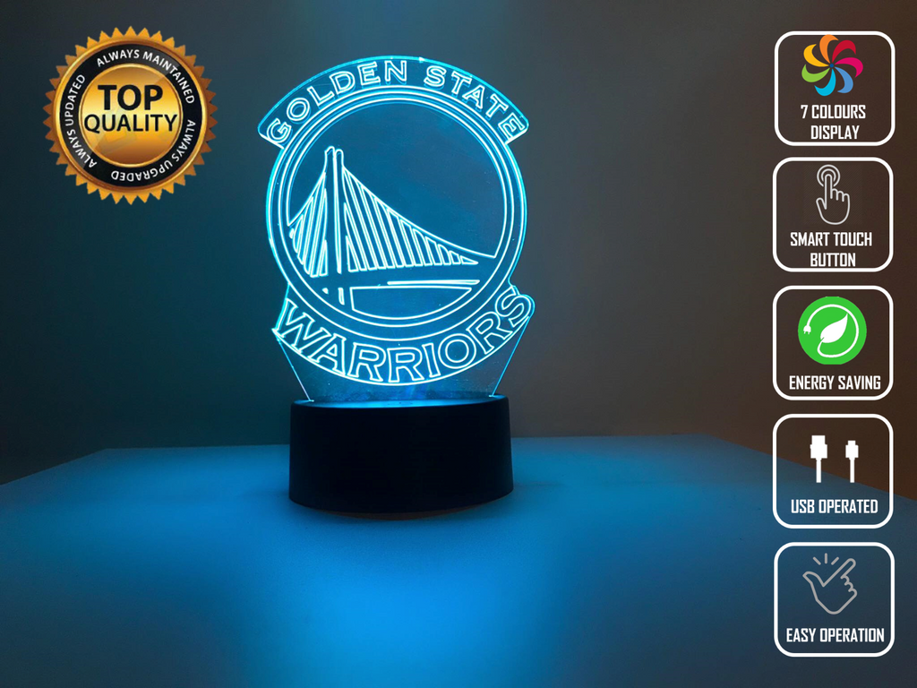 GOLDEN STATE WARRIORS 3D NIGHT LIGHT - Eyes Of The World