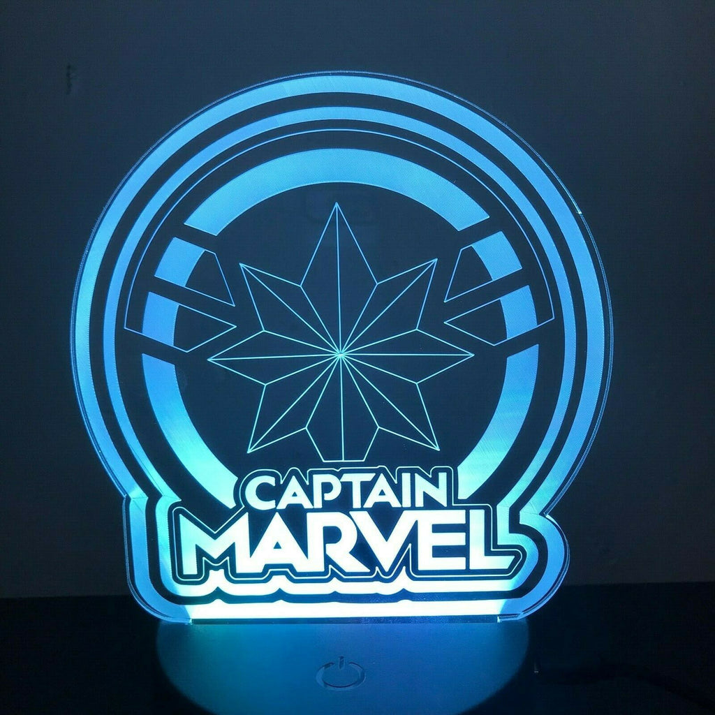 Captain America Marvel Avengers 3D NIGHT LIGHT - Eyes Of The World