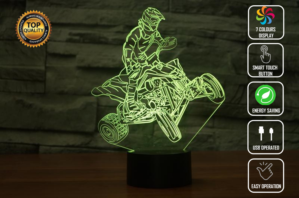 QUAD CYCLE RAPTOR 3D NIGHT LIGHTS - Eyes Of The World