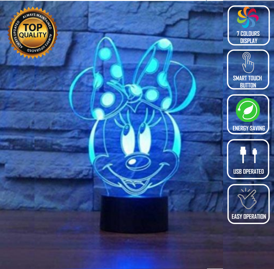 Minnie Mouse Disney 3D NIGHT LIGHT - Eyes Of The World