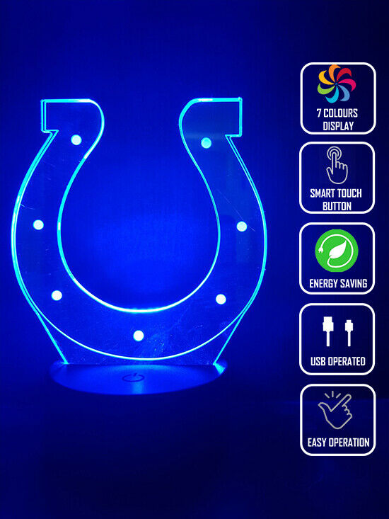 INDIANAPOLIS COLTS FOOTBALL 3D NIGHT LIGHT - Eyes Of The World