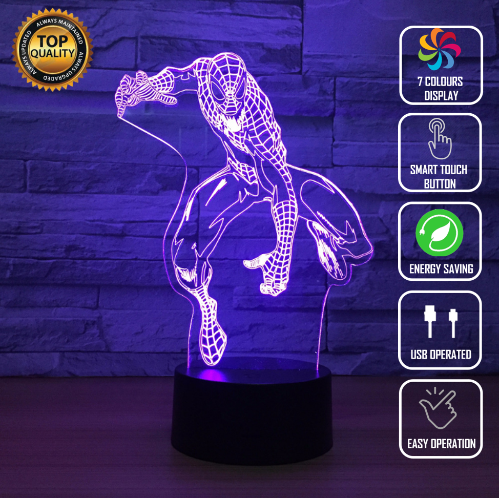SPIDER MAN AVENGERS MARVEL 3D NIGHT LIGHT – Eyes Of The World