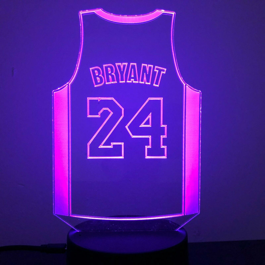 KOBE BRYANT 24 JERSEY LAKERS 3D NIGHT LIGHT - Eyes Of The World