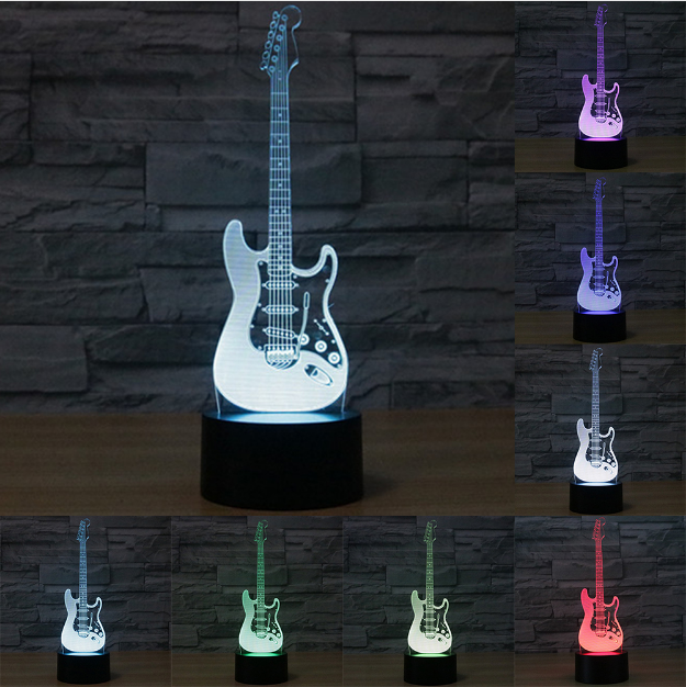 Guitar Electric 3D NIGHT LIGHT - Eyes Of The World