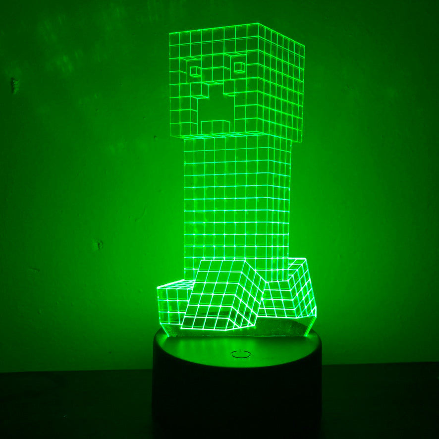 MINECRAFT CREEPER 3D NIGHT LIGHT - Eyes Of The World