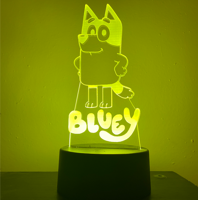 BLUEY 3D NIGHT LIGHT Eyes Of The World