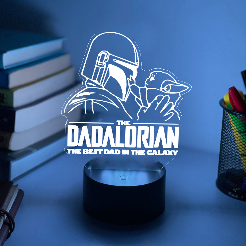 DADALORIAN MANDALORIAN 3D NIGHT LIGHT | FATHERS DAY GIFT