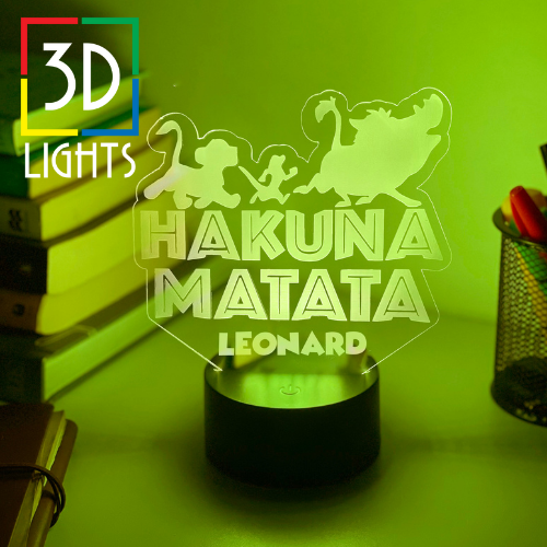 LION KING HAKUNA MATATA 3D NIGHT LIGHT