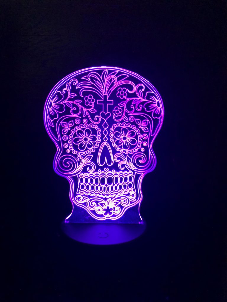 MEXICAN SUGAR SKULL 3D NIGHT LIGHT - Eyes Of The World
