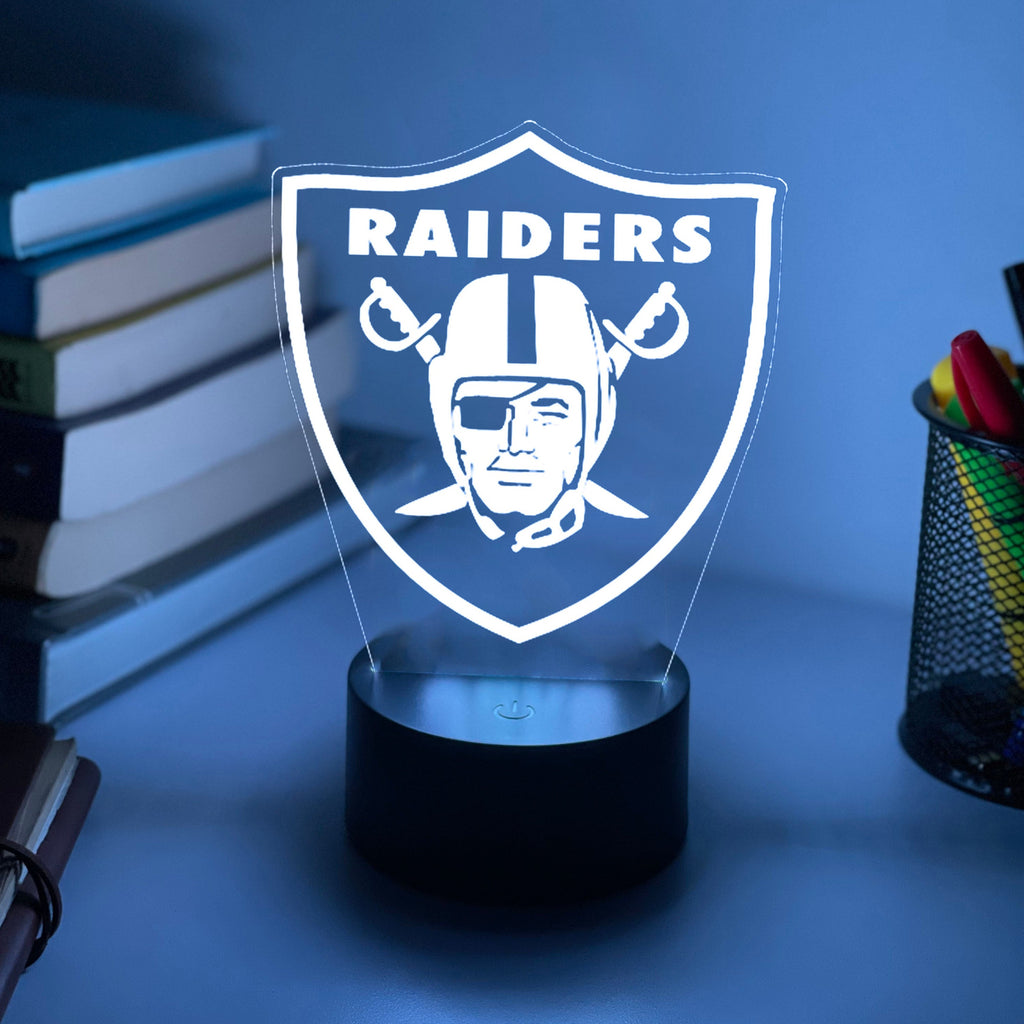 OAKLAND RAIDERS NFL FOOTBALL 3D NIGHT LIGHT