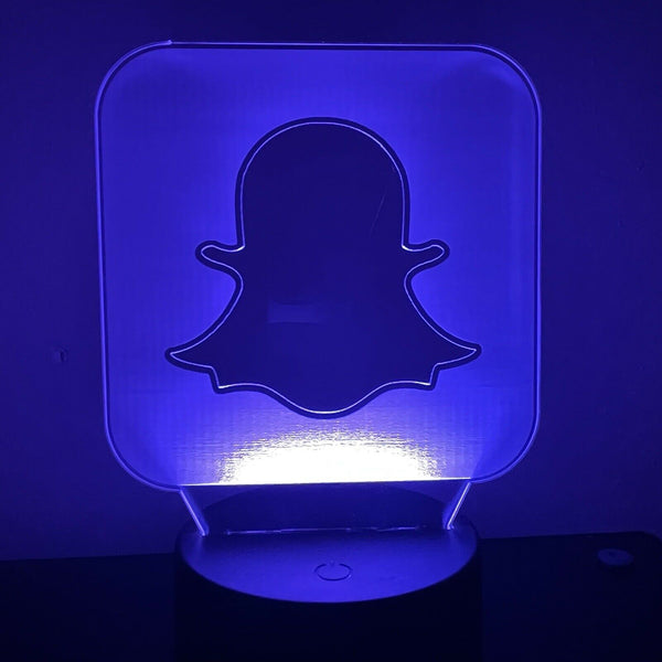 SNAPCHAT LOGO 3D NIGHT LIGHT – Eyes Of The World